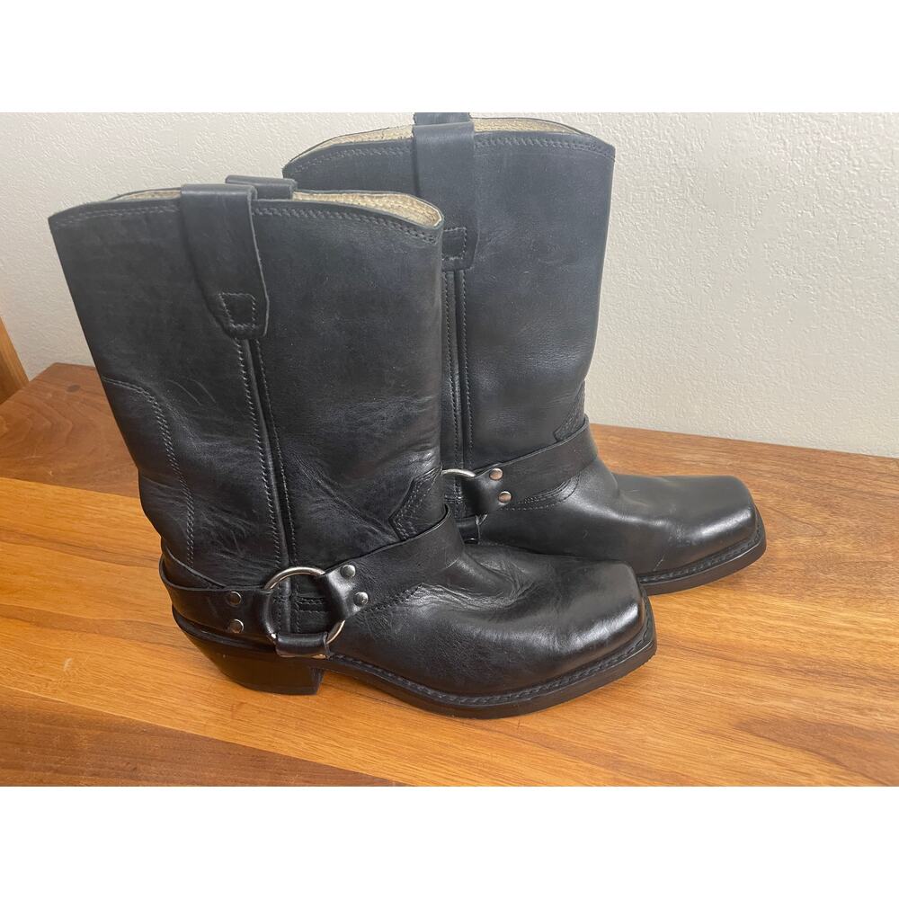 Durango Black Leather 10" Harness Boots Women's size 8.5 (generous fit) EU 40.5 - Picture 9 of 12